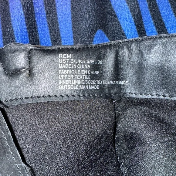 JustFab Tri-Color Booties - black cream beige - Picture 9 of 9